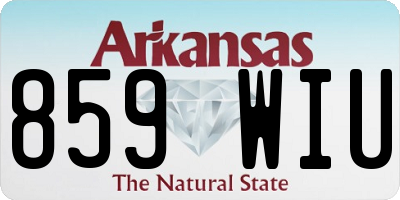 AR license plate 859WIU