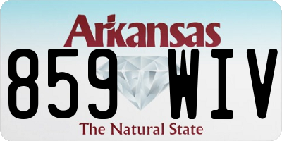 AR license plate 859WIV