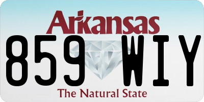 AR license plate 859WIY