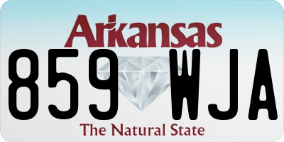 AR license plate 859WJA
