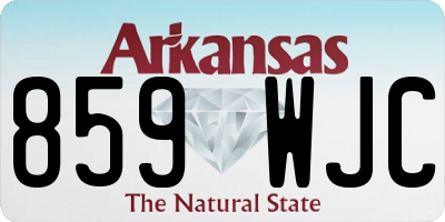 AR license plate 859WJC