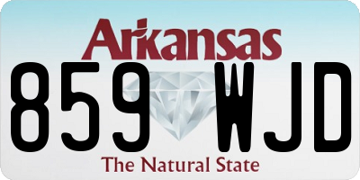 AR license plate 859WJD