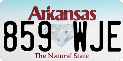 AR license plate 859WJE