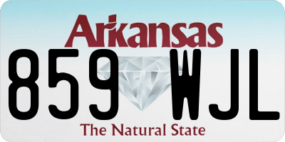 AR license plate 859WJL