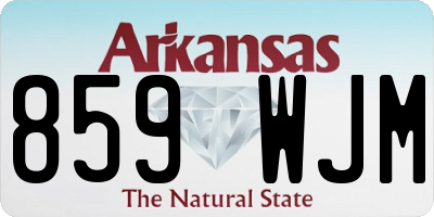 AR license plate 859WJM