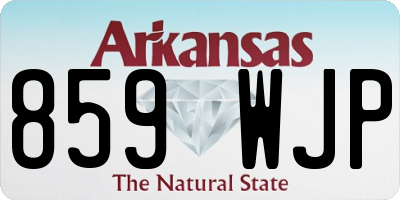 AR license plate 859WJP