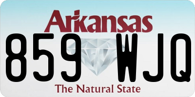 AR license plate 859WJQ