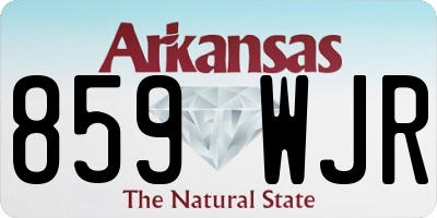 AR license plate 859WJR