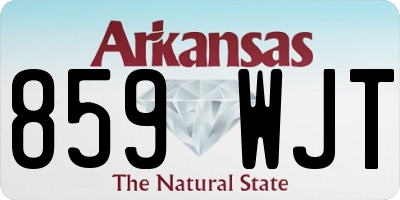 AR license plate 859WJT