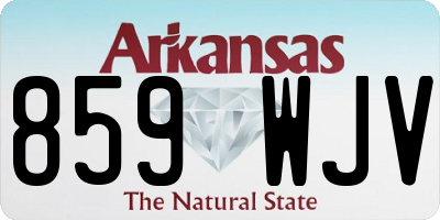 AR license plate 859WJV