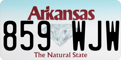 AR license plate 859WJW