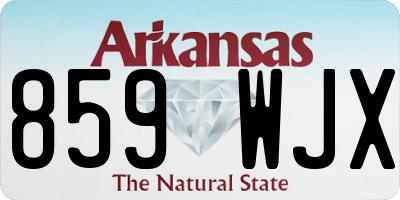 AR license plate 859WJX