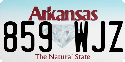 AR license plate 859WJZ