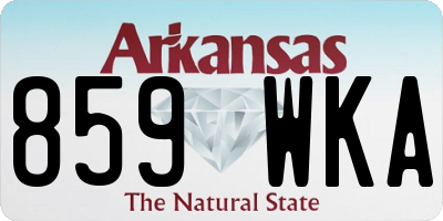 AR license plate 859WKA