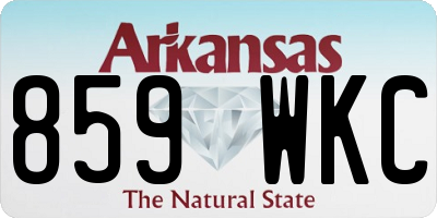 AR license plate 859WKC