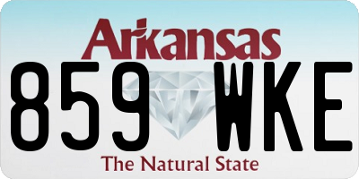 AR license plate 859WKE