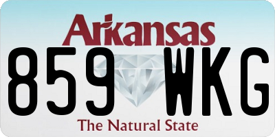 AR license plate 859WKG