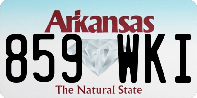 AR license plate 859WKI