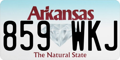 AR license plate 859WKJ