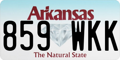 AR license plate 859WKK