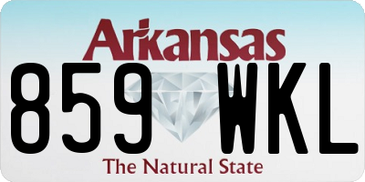 AR license plate 859WKL