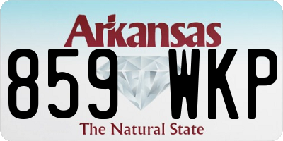 AR license plate 859WKP