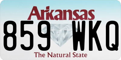 AR license plate 859WKQ