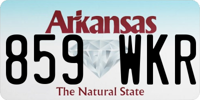 AR license plate 859WKR