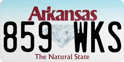 AR license plate 859WKS