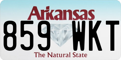 AR license plate 859WKT