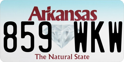 AR license plate 859WKW