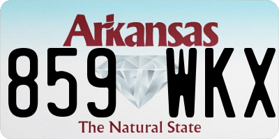 AR license plate 859WKX