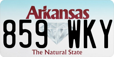 AR license plate 859WKY