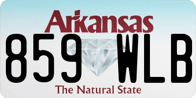 AR license plate 859WLB