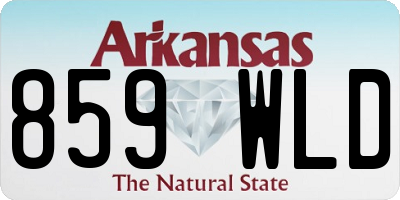 AR license plate 859WLD
