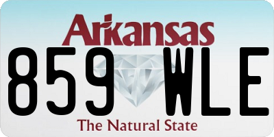 AR license plate 859WLE
