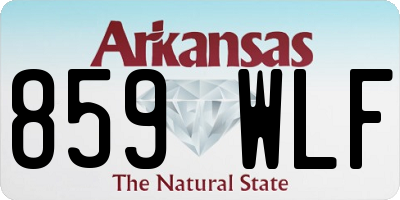 AR license plate 859WLF