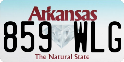 AR license plate 859WLG