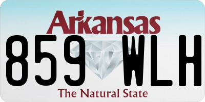 AR license plate 859WLH