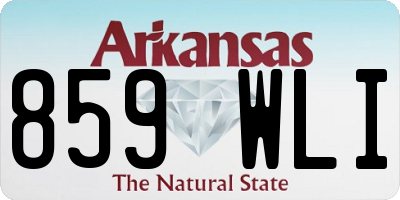 AR license plate 859WLI