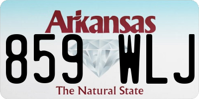 AR license plate 859WLJ