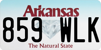AR license plate 859WLK
