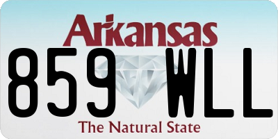 AR license plate 859WLL