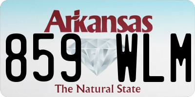 AR license plate 859WLM