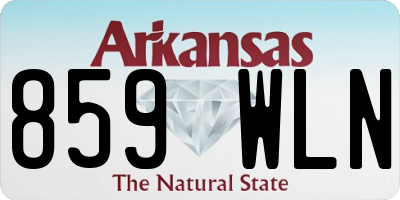 AR license plate 859WLN