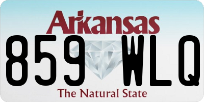 AR license plate 859WLQ