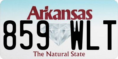 AR license plate 859WLT