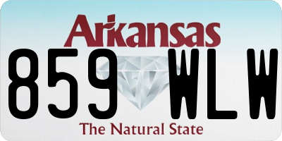 AR license plate 859WLW