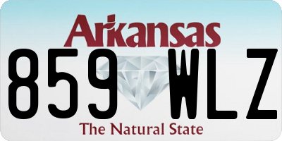 AR license plate 859WLZ