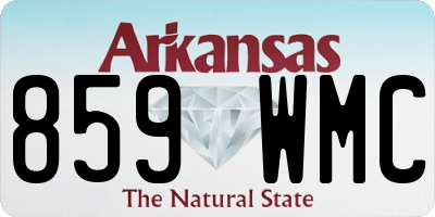 AR license plate 859WMC